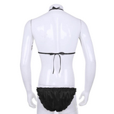 2-Piece Silky Satin Halter Pajama Set